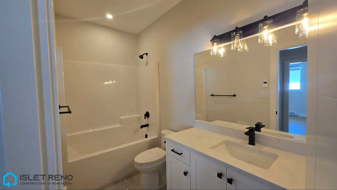 Modern Bathroom Renovation with Black Matte Fixtures