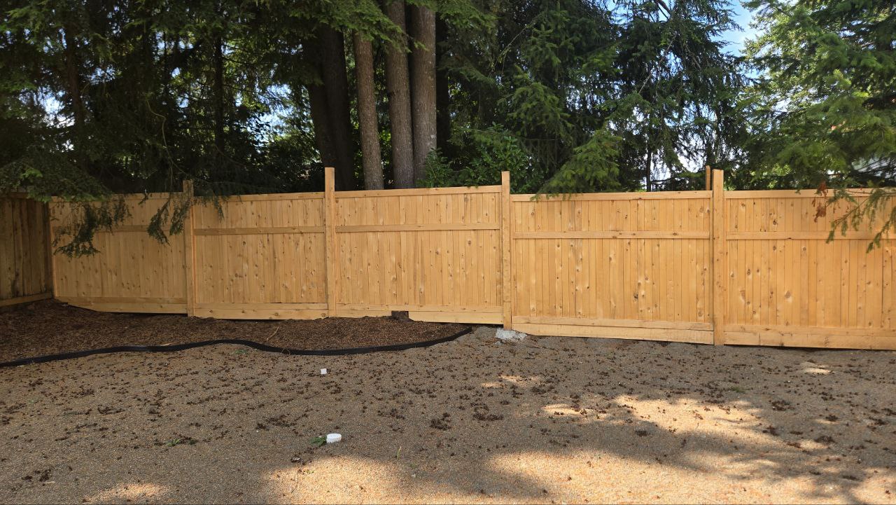 Wood Fencing Installation on Vancouver Island